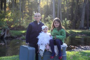 One of the photographs we were able to take with the beautiful vintage luggage. 